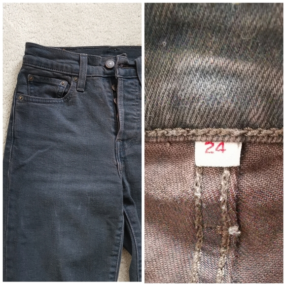 Aritzia / Levi's black straight leg - Picture 8 of 9